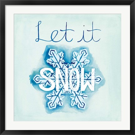 Framed Snowflake Sayings I Print