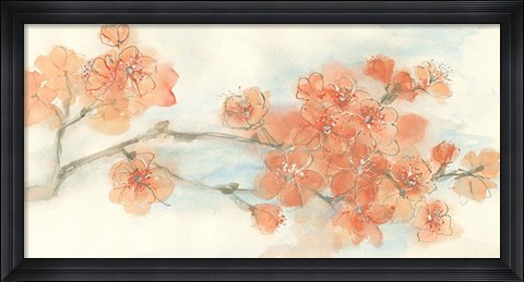 Framed Peach Blossom I Print