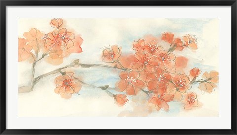 Framed Peach Blossom I Print