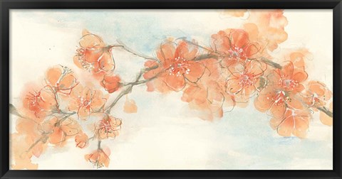 Framed Peach Blossom II Print