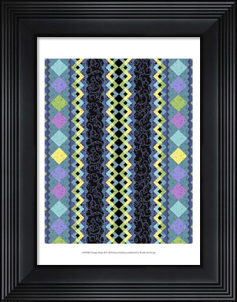 Framed Vintage Stripe II Print