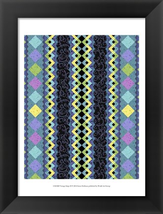 Framed Vintage Stripe II Print