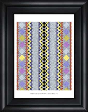 Framed Vintage Stripe III Print
