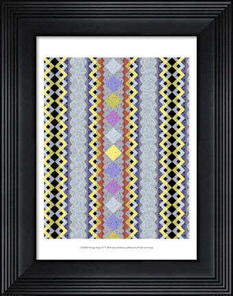 Framed Vintage Stripe IV Print