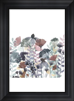 Framed Winsome Flora I Print
