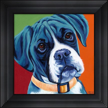 Framed Cute Pups I Print
