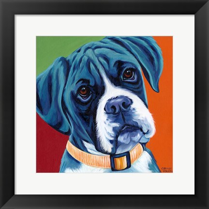Framed Cute Pups I Print