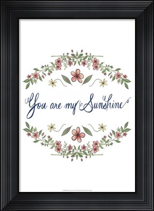 Framed Flowers by Grace II Print