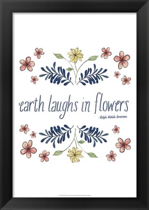 Framed Flowers by Grace III Print