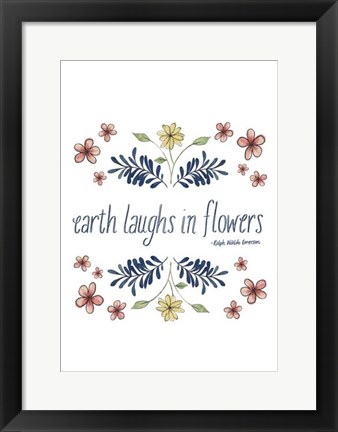 Framed Flowers by Grace III Print