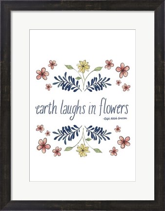 Framed Flowers by Grace III Print