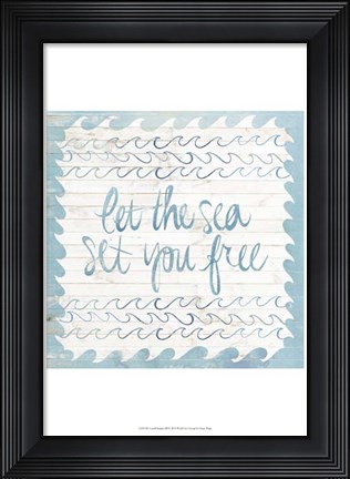 Framed Coastal Inspire III Print