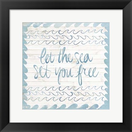 Framed Coastal Inspire III Print