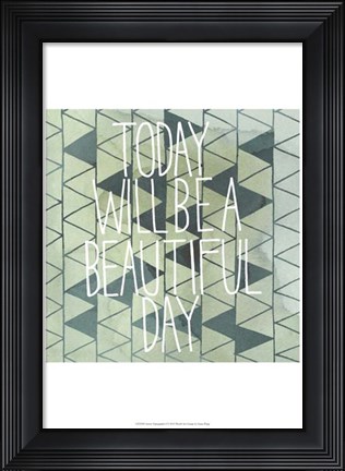 Framed Arrow Typography I Print