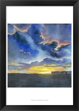 Framed Vivid Sunset I Print