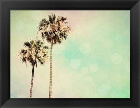 Framed Palm Trees I Print