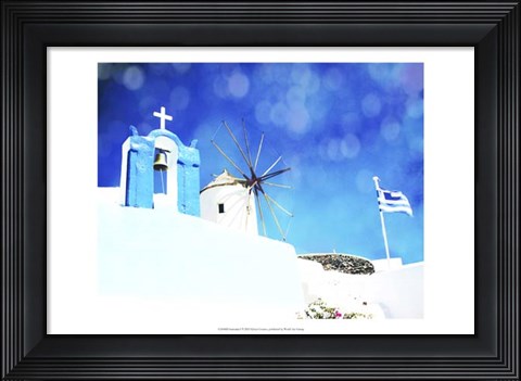 Framed Santorini I Print