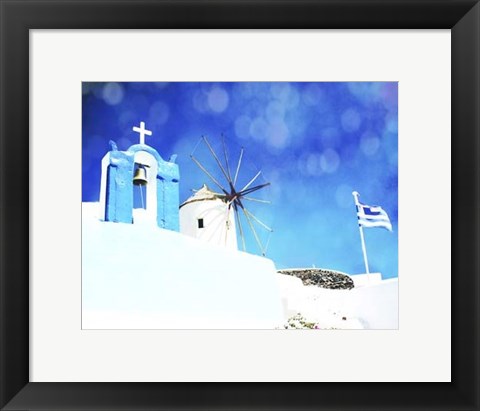 Framed Santorini I Print