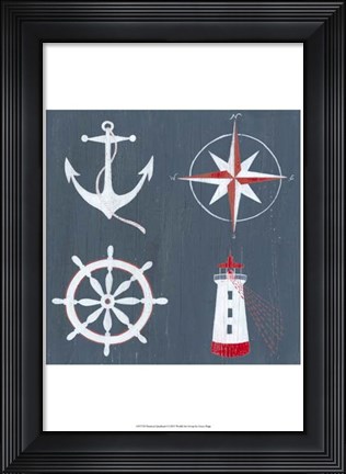 Framed Nautical Quadrant I Print
