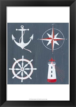 Framed Nautical Quadrant I Print