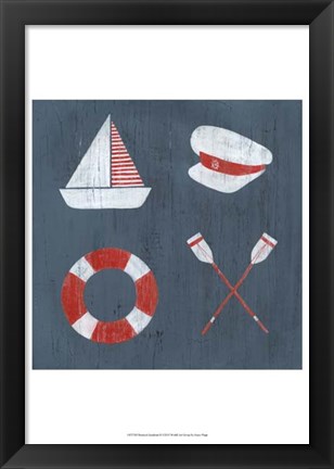 Framed Nautical Quadrant II Print