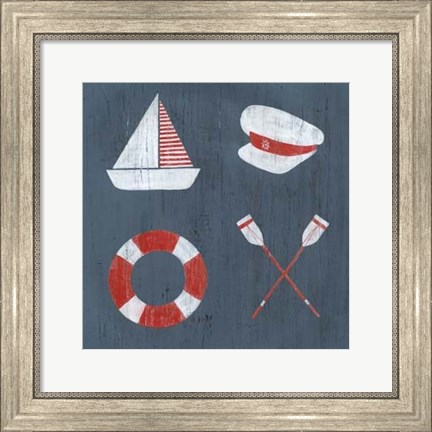 Framed Nautical Quadrant II Print