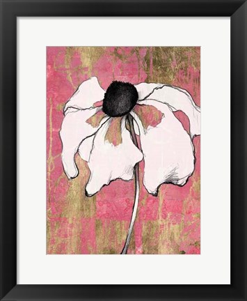 Framed Acid Floral I Print