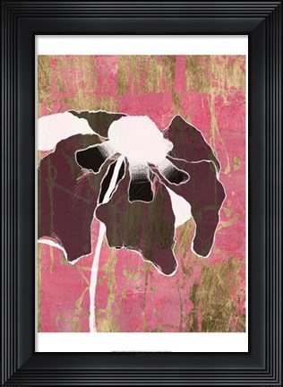Framed Acid Floral II Print