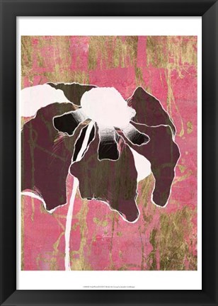 Framed Acid Floral II Print
