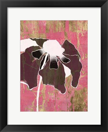 Framed Acid Floral II Print