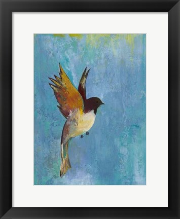 Framed Bright Wings I Print