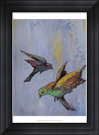 Framed Bright Wings II Print
