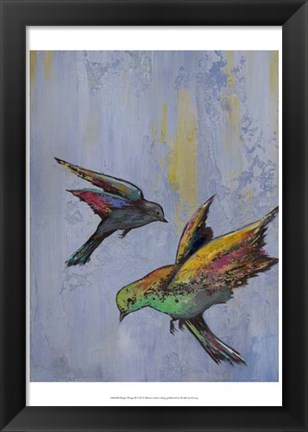 Framed Bright Wings II Print