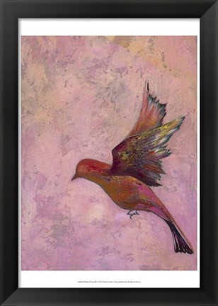 Framed Bright Wings III Print