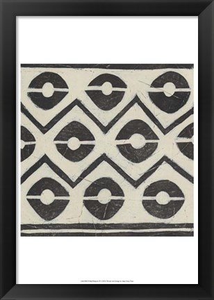 Framed Tribal Patterns IV Print