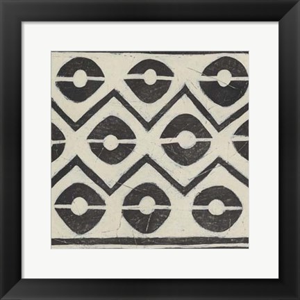 Framed Tribal Patterns IV Print
