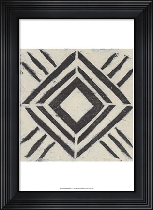 Framed Tribal Patterns V Print