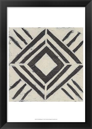 Framed Tribal Patterns V Print