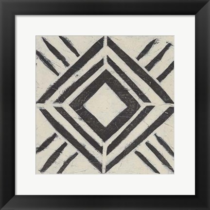 Framed Tribal Patterns V Print