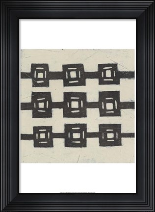 Framed Tribal Patterns VII Print