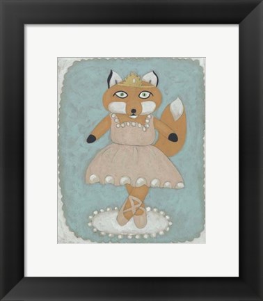 Framed Ballerina Animal I Print