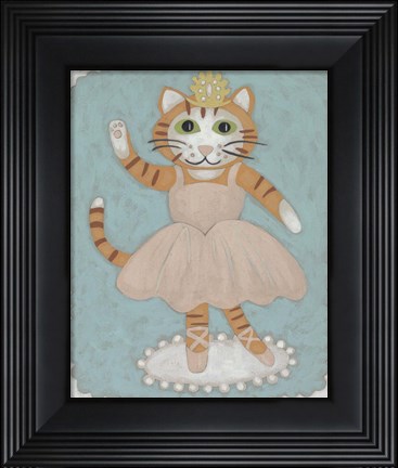 Framed Ballerina Animal IV Print