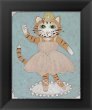 Framed Ballerina Animal IV Print