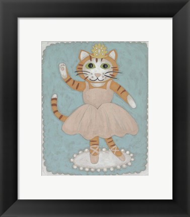 Framed Ballerina Animal IV Print