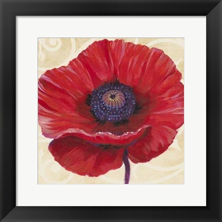 Framed Red Poppy II Print