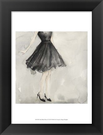 Framed Little Black Dress I Print