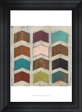 Framed Chevron Matrix II Print