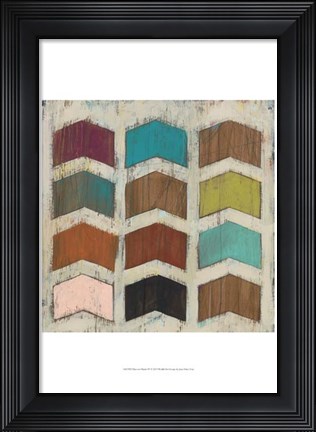 Framed Chevron Matrix IV Print