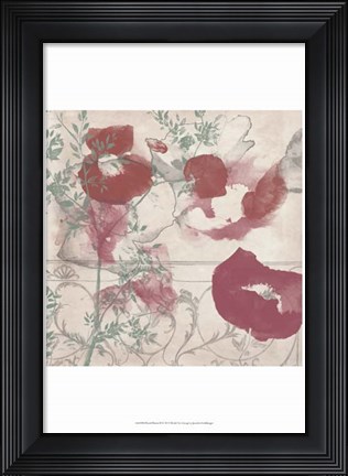 Framed Floral Flutter II Print