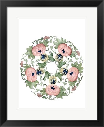 Framed Watercolor Motif I Print